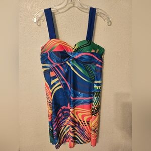Womens tropical swim top size XL